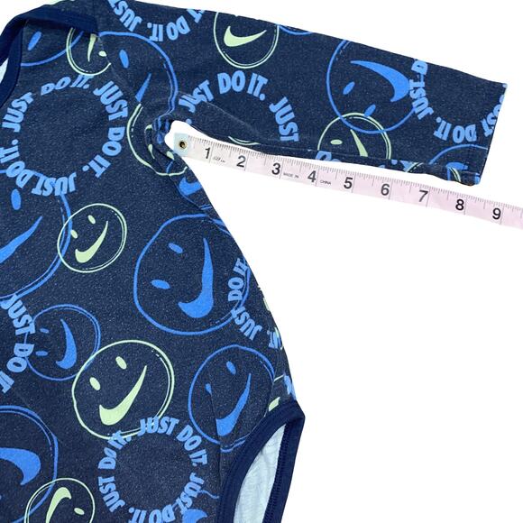 NIKE Just Do It 2 Pack Long Sleeve bodysuit onesies 24M Blue - Picture 10 of 12